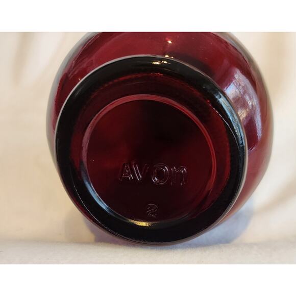 Avon Ruby Red Cruet Set – 1970s & 1876 Cape Cod – Original Stoppers – Vintage - Picture 2 of 5